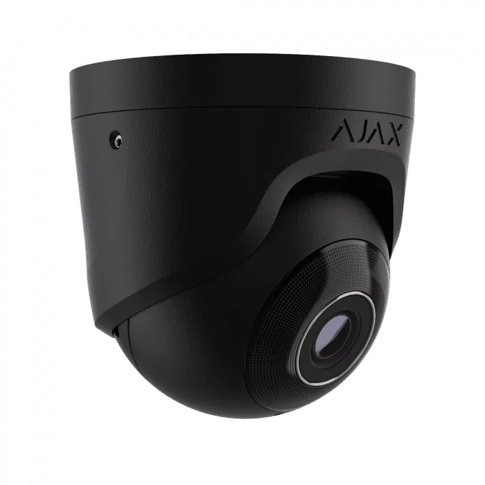 AJAX SECURITY - 5MP IP BLACK TURRET CAMERA WITH A 4.00 MM FOCUSED LENS | AJAX-TURRET-5MP-4-B - Image 3