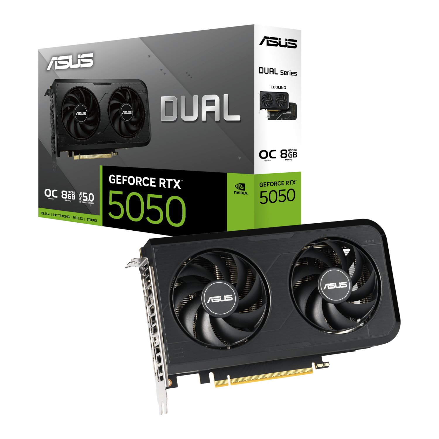 ASUS Asus Nvidia GeForce RTX 5050 Dual OC 8GB GDDR6 Graphics Card (DUAL-RTX5050-O8G) – product image
