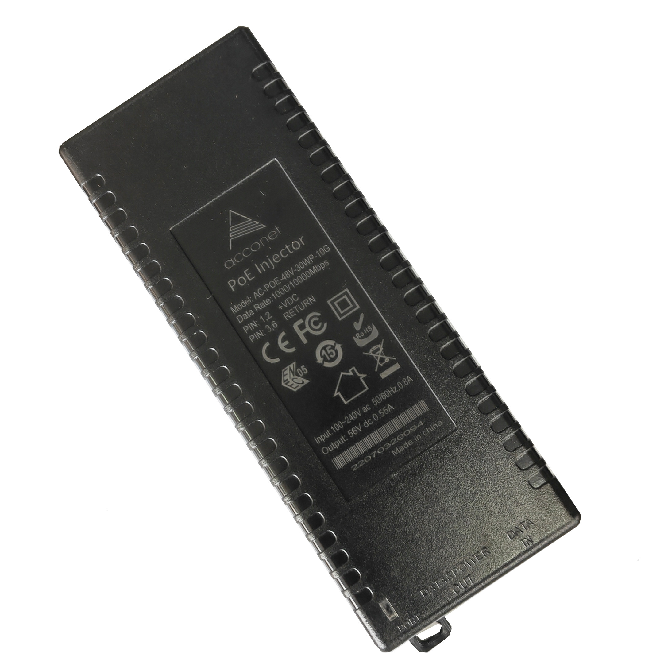 ACCONET 10GBPS PASSIVE POE INJECTOR, 48V, 0.625A, 30W - Image 4