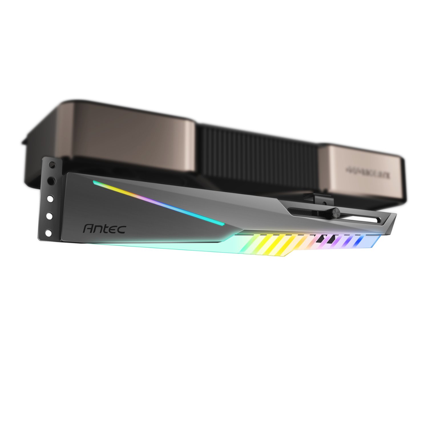 Antec Antec Dagger ARGB GPU Support Bracket - Black (AT-HGPUH-ARGB-B) – product image