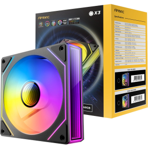 Antec Antec VISION PWM 120mm ARGB Infinity Mirror Case Fan 3 Pack Black (VISION 120 3PK) – product image