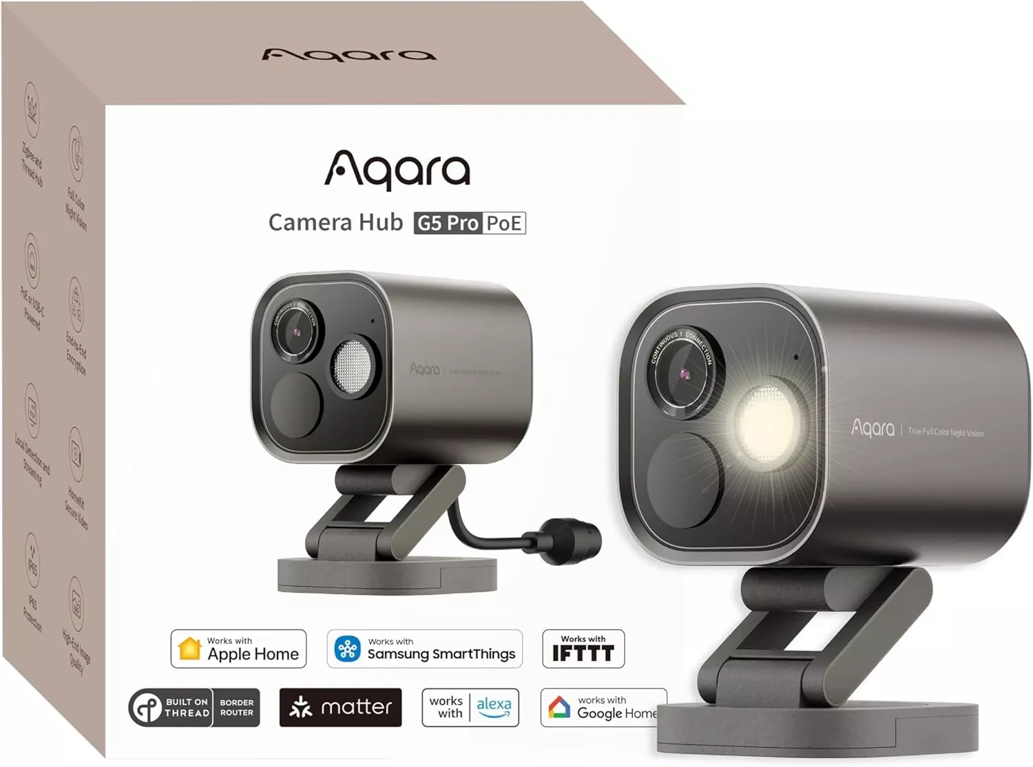 AQARA CAMERA HUB G5 PRO (POE, SHADOW GRAY) | AQ-HUB-CAM-G5-PRO-POE-G - Image 3