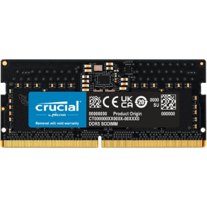 Crucial Crucial 16GB 4800MHz DDR5 SODIMM Notebook Memory (CT16G48C40S5) – product image