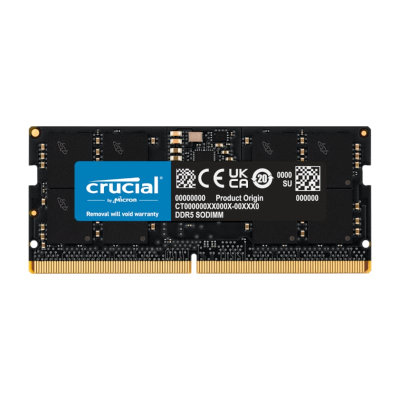 Crucial Crucial 16GB 5600MHz DDR5 SODIMM Notebook Memory (CT16G56C46S5) – product image