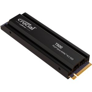 Crucial Crucial T500 1TB M.2 NVMe Gen4 with Heatsink NAND SSD (CT1000T500SSD5) – product image