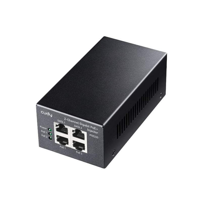 Cudy Cudy 2-Channel 30W Gigabit PoE+ Injector (POE220) – product image