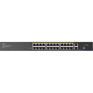 Cudy 24 Port Fast Ethernet PoE 290W 2 Gigabit 1SFP Switch | FS1026PS1 – product image