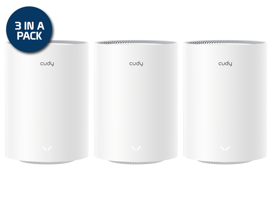 Cudy Dual Band WiFi 7 3600Mbps Gigabit Mesh Router | M3600 (3-Pack) – product image