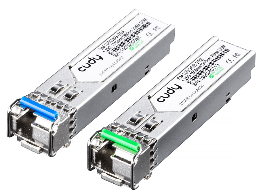 Cudy Single Mode 1.25G LC Bi-Directional SFP 20km | SM100GSB-20AB – product image