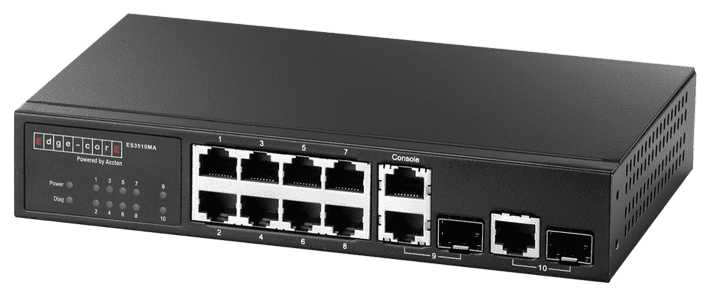ES3510MA FAST ETHERNET LAYER 2/4 SWITCH FEATURING 10 PORTS; 8 10/100 - Image 3