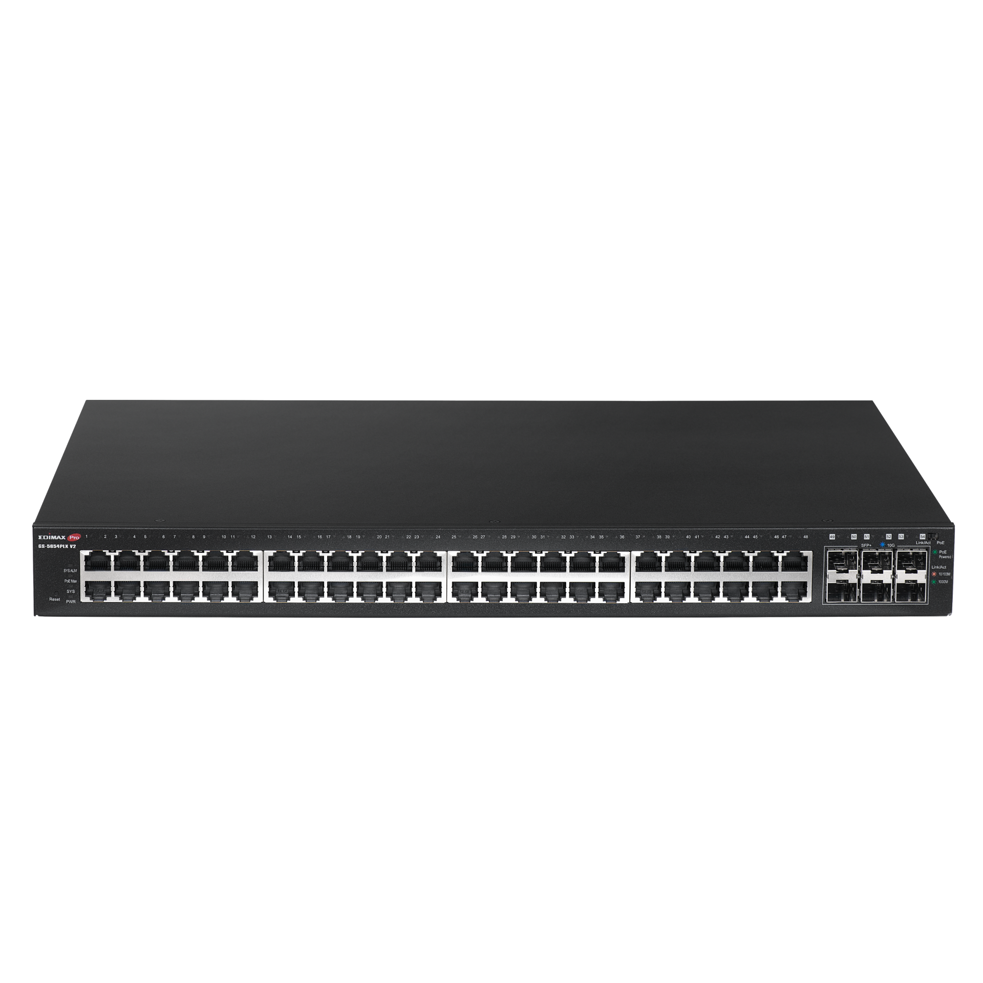 EDIMAX 54 PORT, WEB SMART, 48 GIGABIT POE+ LONG RANGE SWITCH WITH 6 SFP+ PORTS - Image 3