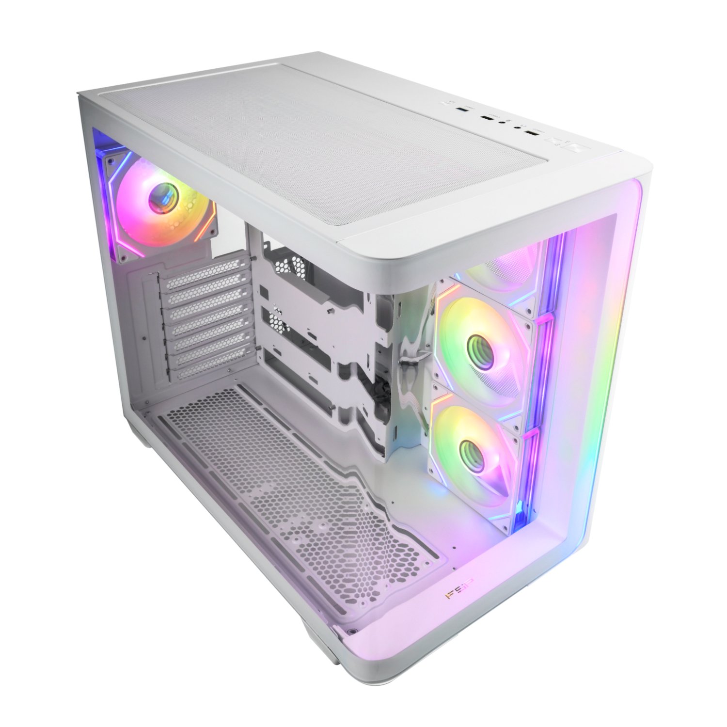 FSP FSP M580 ARGB ATX Mid Tower Gaming Chassis - White (M580-WA) – product image