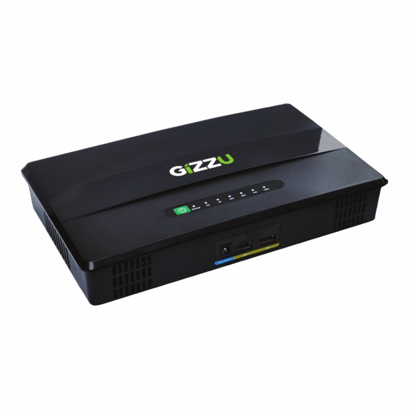 Gizzu GIZZU 60W 69Wh 21600mAh Mini POE DC UPS LifePO4 - Black (GUP60WPRO) – product image