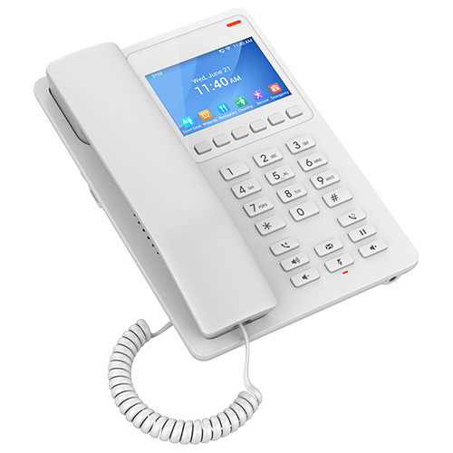 GRANDSTREAM 2 LINE 3.5'' COLOR LCD HOTEL PHONE WHITE | GHP630 - Image 4