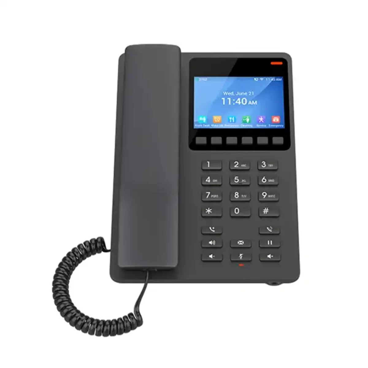 GRANDSTREAM 2 LINE 3.5'' COLOR LCD WIFI 6 HOTEL PHONE BLACK | GHP631W - Image 5
