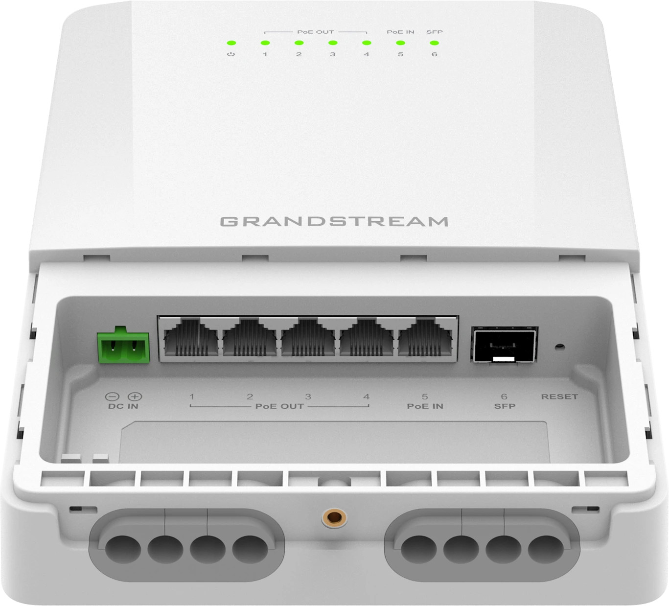 GRANDSTREAM ENTERPRISE 5 PORT OUTDOOR IP66 LITE CLOUD MANAGED GBE POE SWITCH | GWN7710R - Image 4
