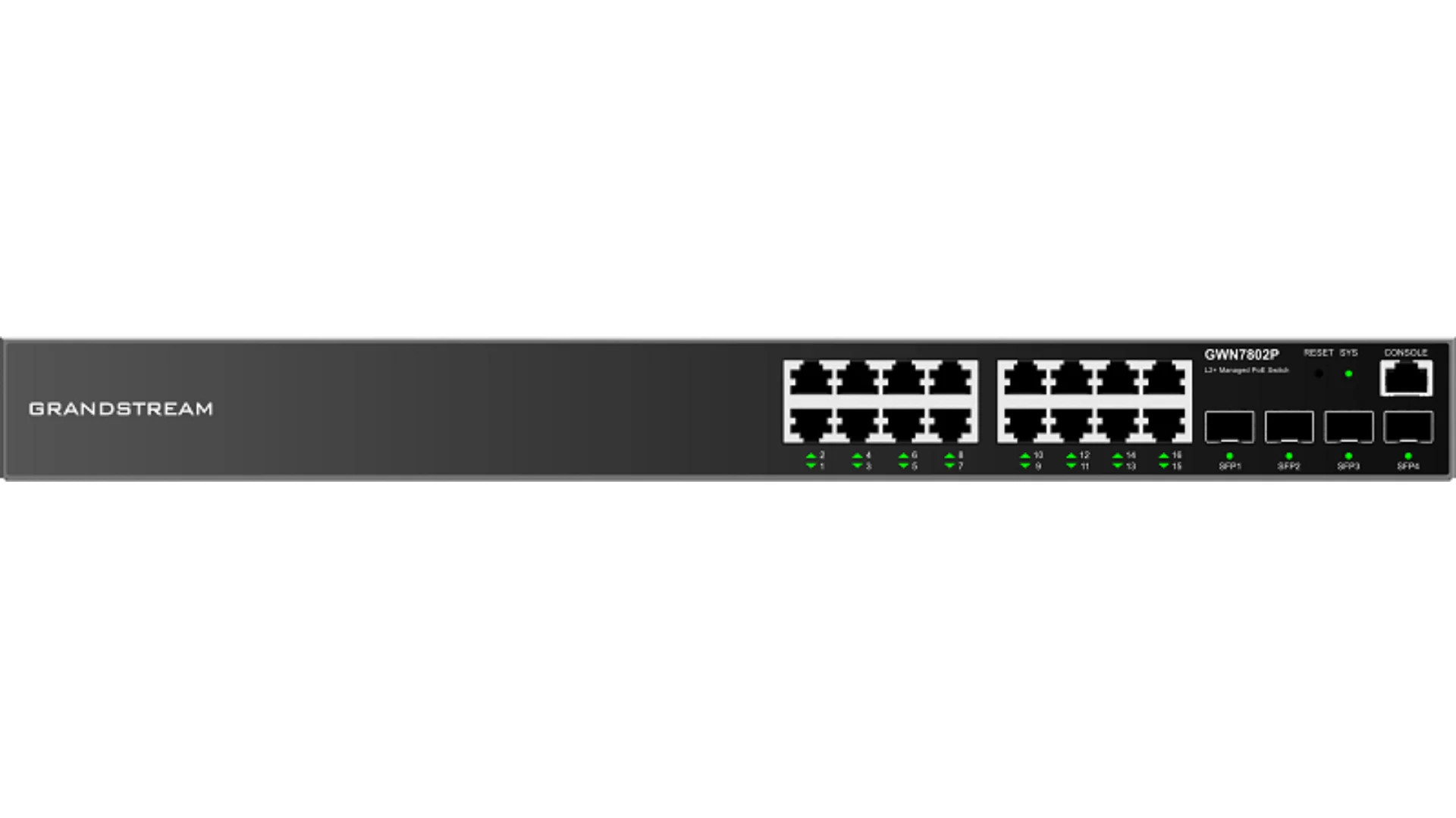 GRANDSTREAM ENTERPRISE L2 16 PORT MANAGED GBE POE+ SWITCH 240W | GWN7802P - Image 3