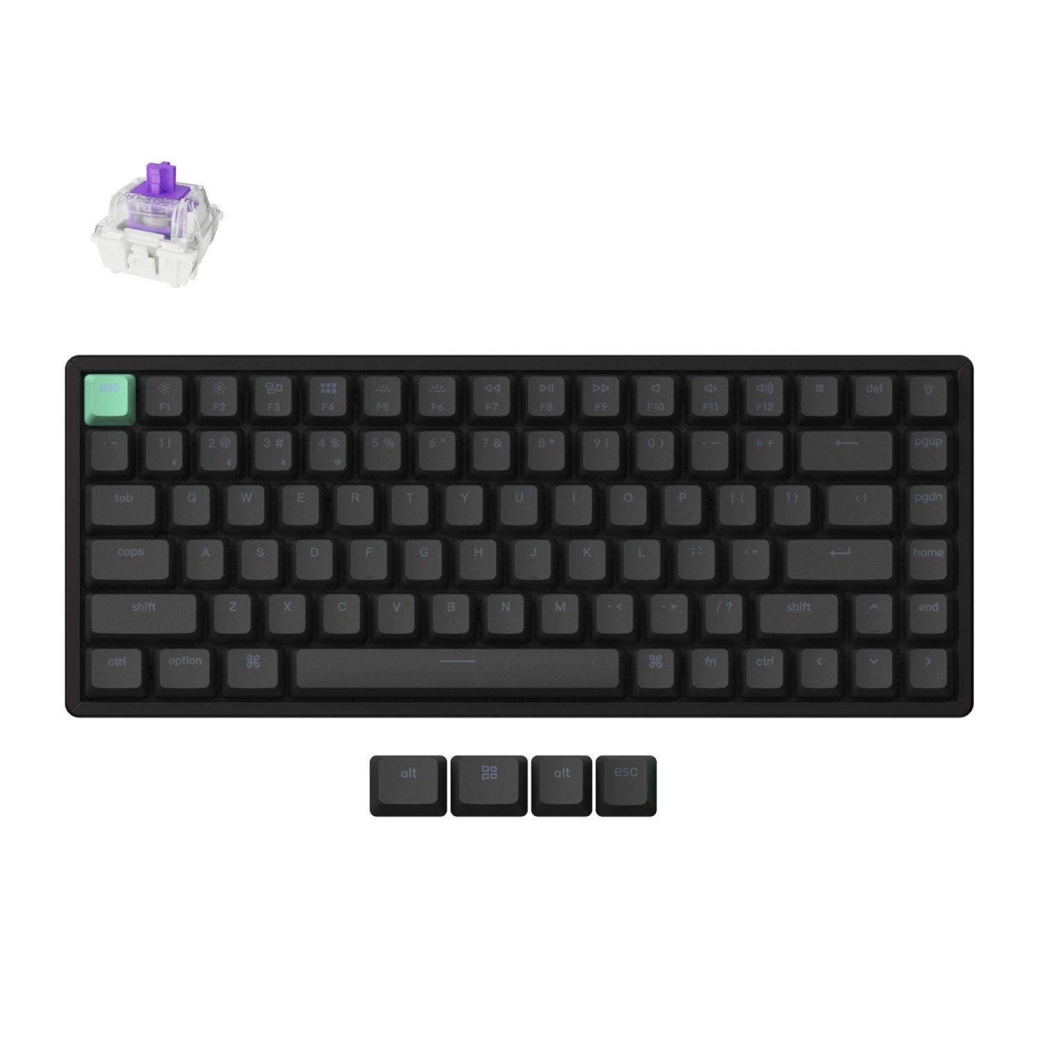 Keychron K2 HE Wireless Standard Magnetic Custom Keyboard | NEBULA Switch (K2H-J1) – product image