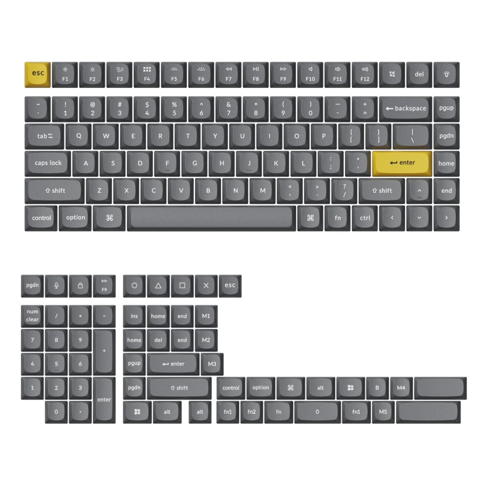 Keychron Keychron Double Shot PBT OSA Full Keycap Set – Dark Grey (PBT-56) – product image