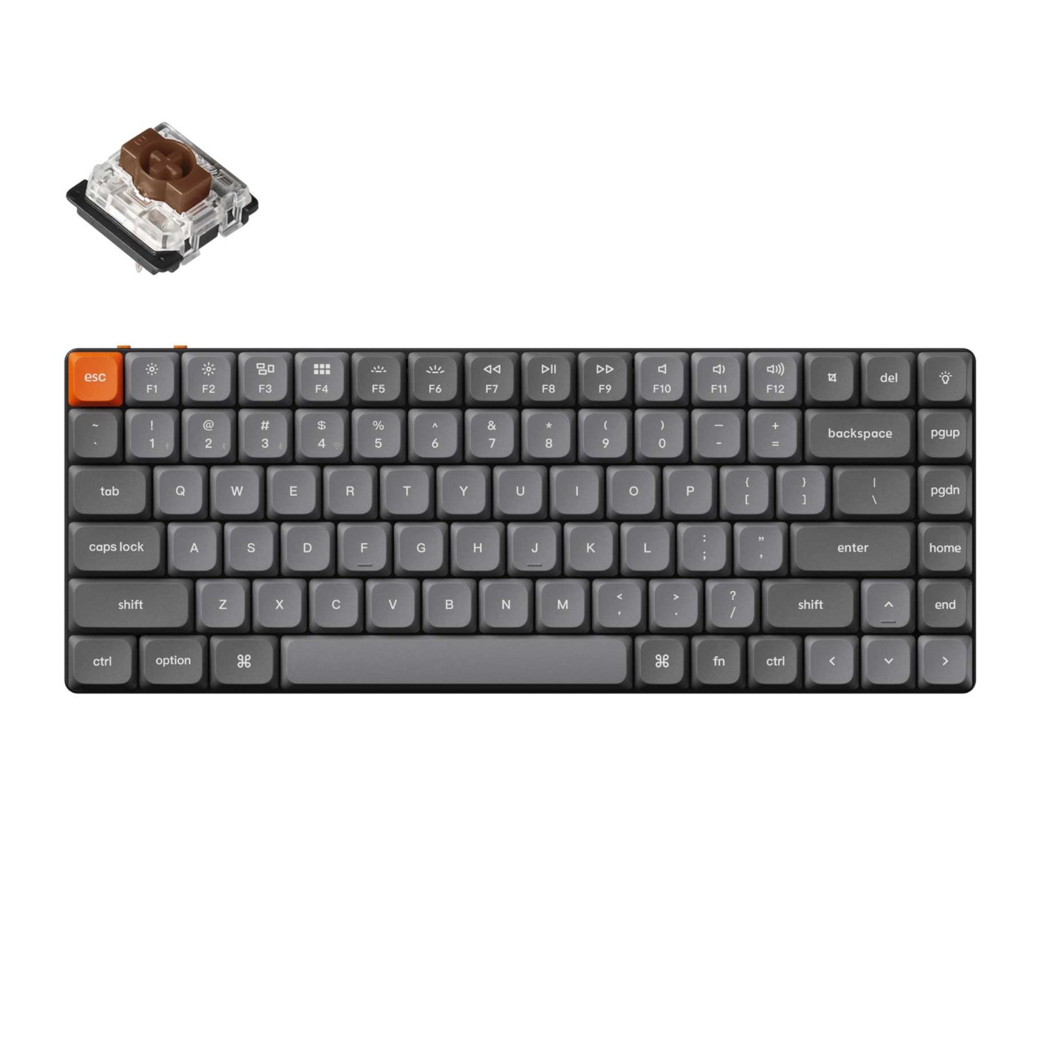 Keychron Keychron K3 Max QMK/VIA Wireless 75% Custom Mechanical Keyboard | BROWN Switches (K3M-H3) – product image
