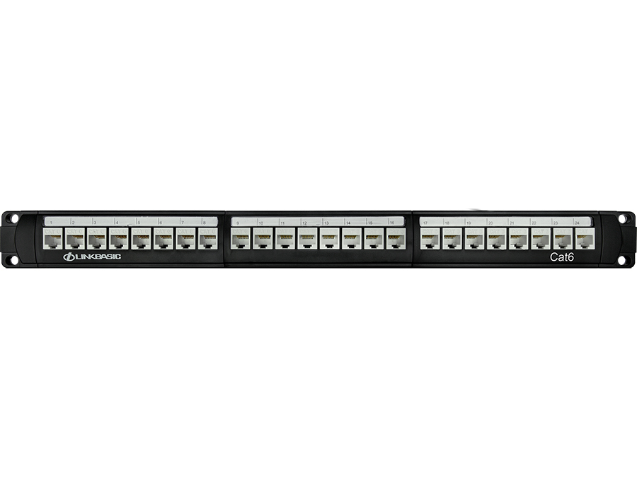Linkbasic 24 Port Cat6 Rack Mount Patch Panel – product image