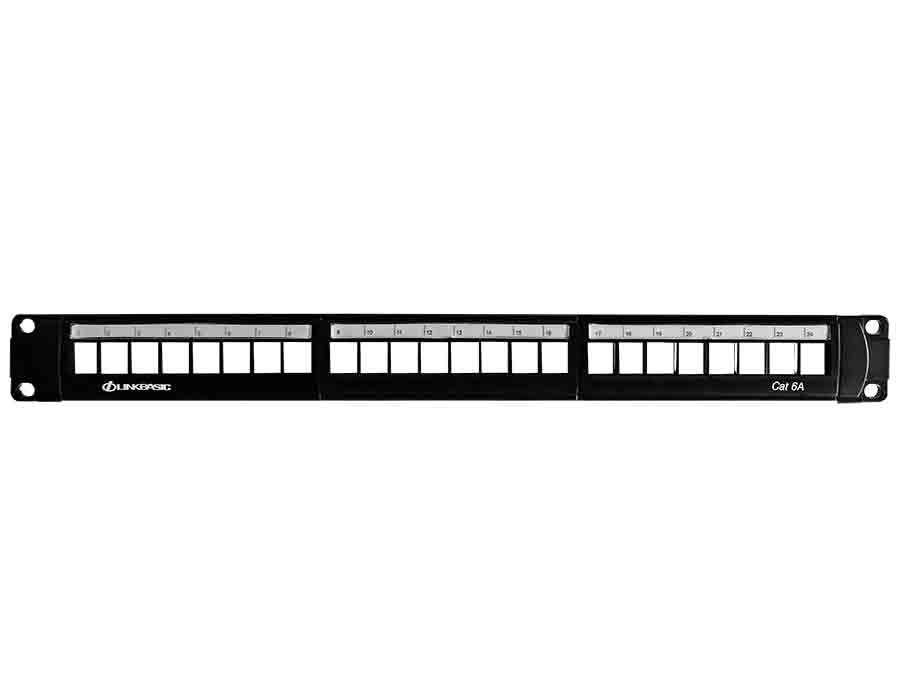 Linkbasic 24 Port Cat6a Rack Mount Patch Panel – product image