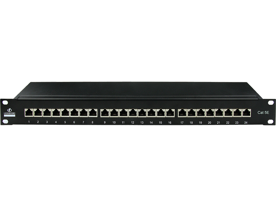 Linkbasic 24 Port Cat5e Shielded Rack Mount Patch Panel – product image