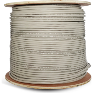 Linkbasic 305m Drum Cat5e Solid Shielded Grey FTP Cable – product image