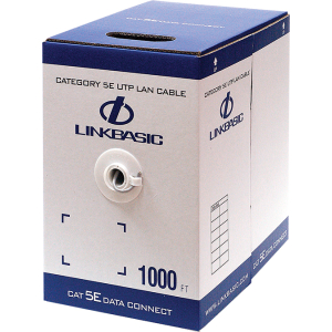 Linkbasic 305m Box Cat5e Stranded Grey UTP Cable – product image
