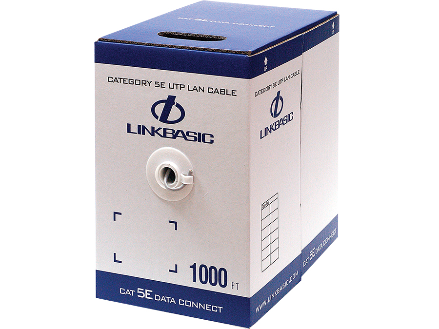 Linkbasic 305m Box Cat5e Stranded Grey UTP Cable – product image