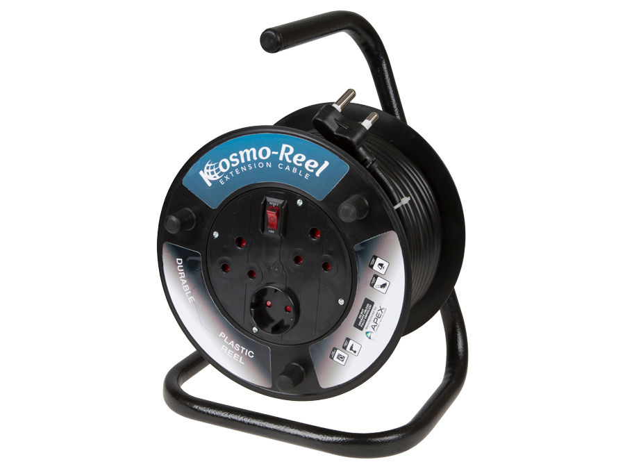 20M 10A Extension Cord on Open Plastic Reel – product image