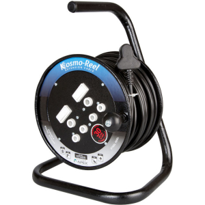 30M 16A Extension Cord on Open Metal Reel – product image