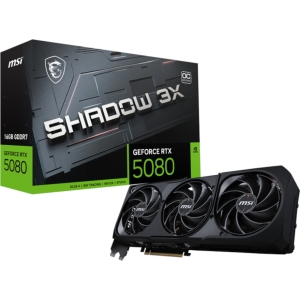 MSI GeForce RTX 5080 SHADOW 3X OC 16GB GDDR7 Graphics Card (RTX5080SHADOW3XOC16GB) – product image