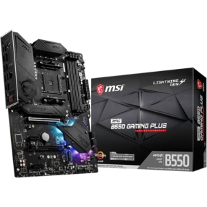 MSI MPG B550 Gaming Plus AM4 ATX Motherboard – Ryzen 5000 (MPGB550GAMINGPLUS) – product image
