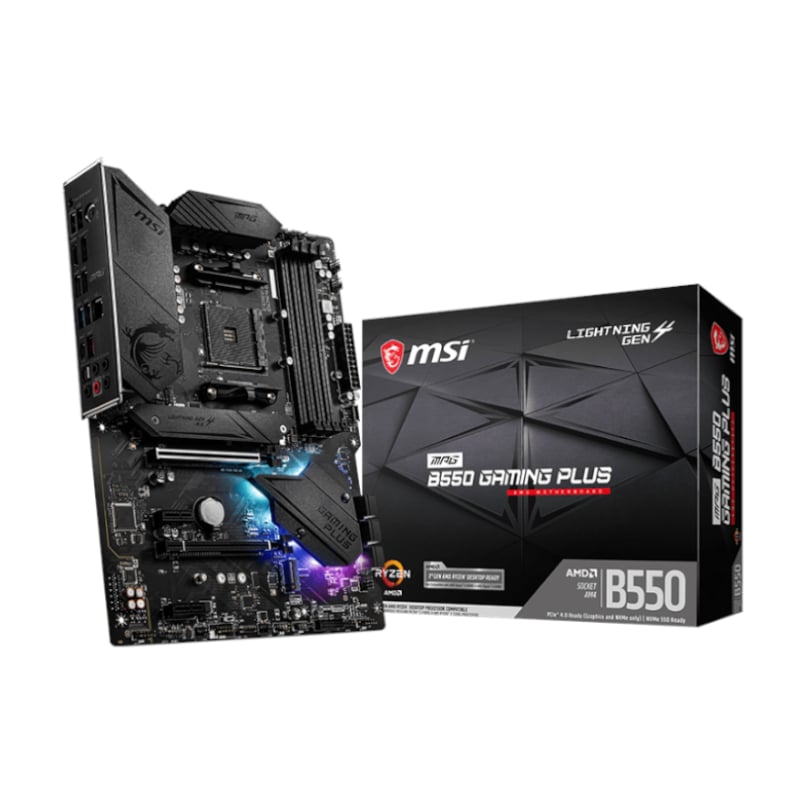 MSI MPG B550 Gaming Plus AM4 ATX Motherboard – Ryzen 5000 (MPGB550GAMINGPLUS) – product image