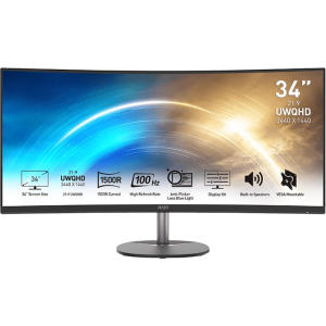 MSI MSI PRO MP341CQ 34″ VA Ultrawide Curved Pro Monitor (1500R