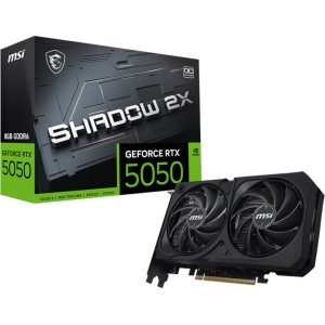 MSI Nvidia GeForce RTX 5050 Shadow 2X OC 8GB Graphics Card (RTX5050SHADOW2XOC8G) – product image