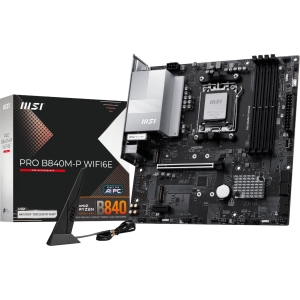 MSI PRO B840M-P Wi-Fi 6E AMD AM5 MATX Gaming Motherboard (PROB840M-PWIFI6E) – product image