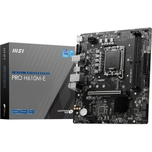 MSI PRO H610M-E Intel LGA1700 DDR5 M-ATX Motherboard (PROH610M-EDDR5) – product image