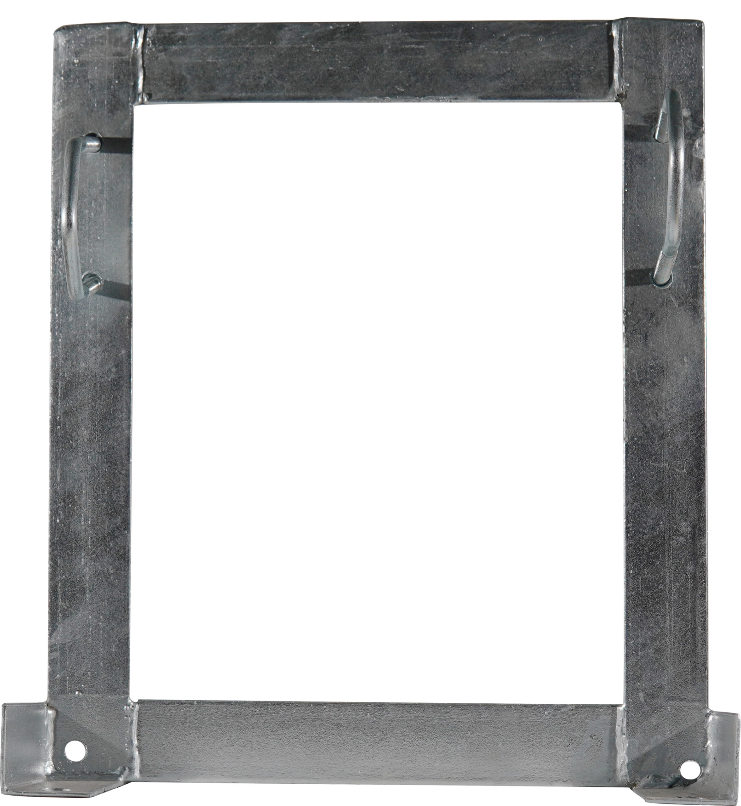 SQUARE WALL MOUNT BRACKETS, 250MM OFFSET, 32-60MM, TWO CLAMP GALVANISED - Image 4