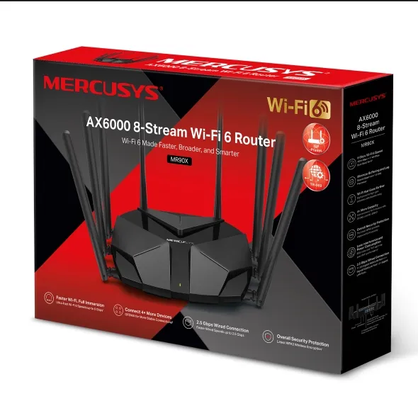 MERCUSYS AX6000 DUAL BAND WIFI 6 ROUTER | MRC-MR90X - Image 4