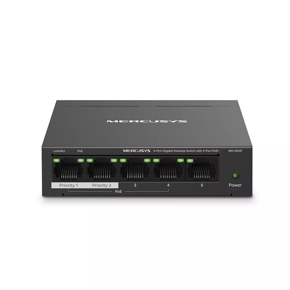 MERCUSYS 5-PORT GIGABIT POE DESKTOP SWITCH | MRC-MS105GP - Image 4