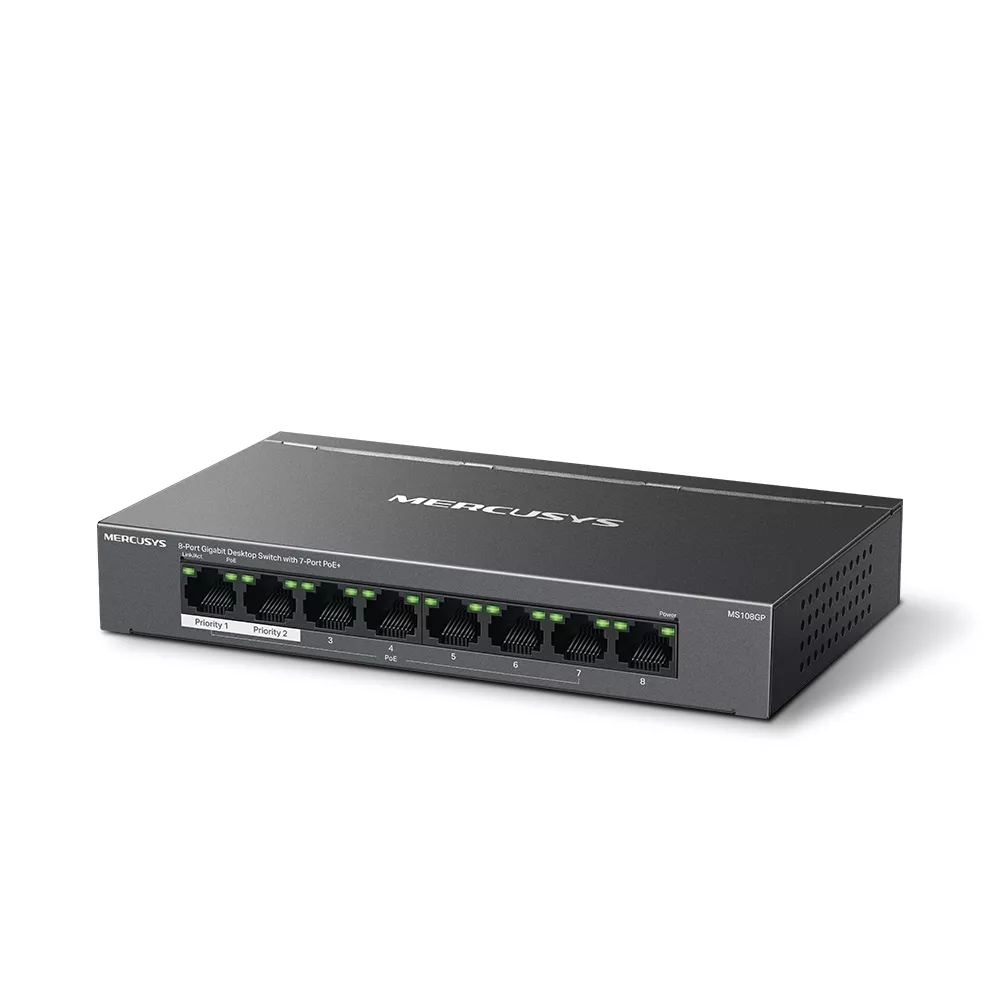 MERCUSYS 8-PORT GIGABIT POE DESKTOP SWITCH | MRC-MS108GP - Image 3