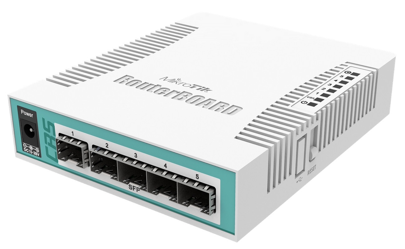 MIKROTIK CLOUD ROUTER SWITCH 5 PORT SFP 1 POE/SFP PORT | CRS106-1C-5S - Image 3