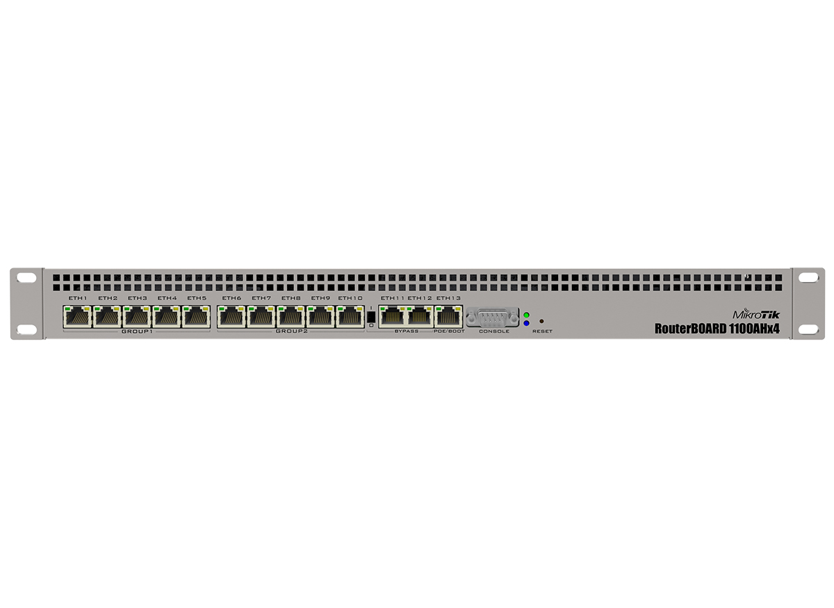 MikroTik 13 Port Gigabit 4 Core L6 Rack-Mount Router | RB1100x4 – product image
