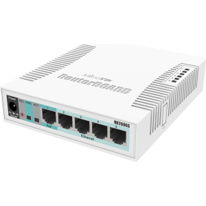 MikroTik SwOS Smart Switch 5 Port Gigabit 1SFP | CSS106-5G-1S – product image