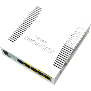 MikroTik SwOS Smart Switch 5 Port Gigabit 1SFP PoE Out | CSS106-1G-4P-1S – product image