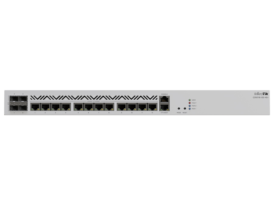 MikroTik Cloud Core 12 Port Gigabit 4SFP+ 16 Core Router | CCR2116-12G-4S+ – product image