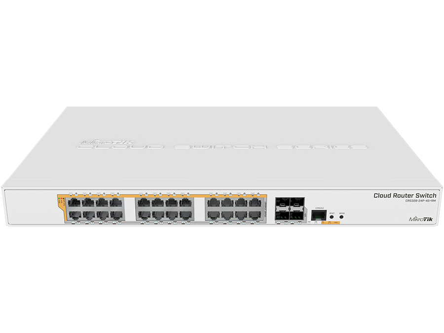 MikroTik Cloud Router Switch 24 Port PoE 450W 4SFP+| CRS328-24P-4S+RM – product image