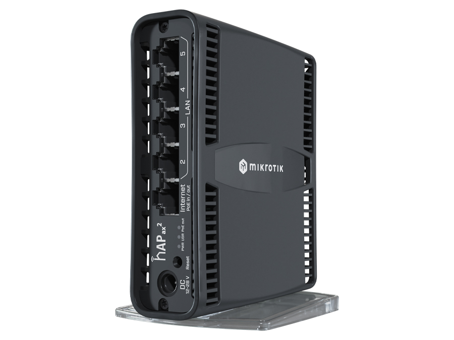 MikroTik hAP ax2 5 Port Gigabit 1800Mbps WiFi 6 Router | C52iG-5HaxD2HaxD-TC – product image